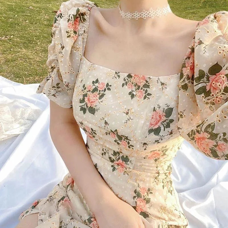 Maya's Floral Dress