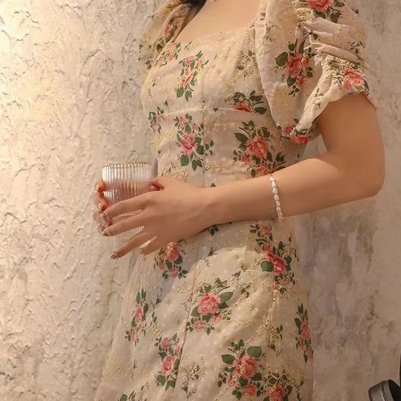 Maya's Floral Dress